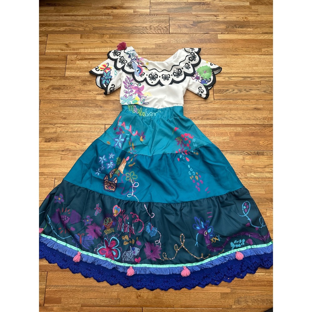 Disney‎ Encanto Mirabel Dress Costume Size 9/10 Kids Dress-Up Cosplay